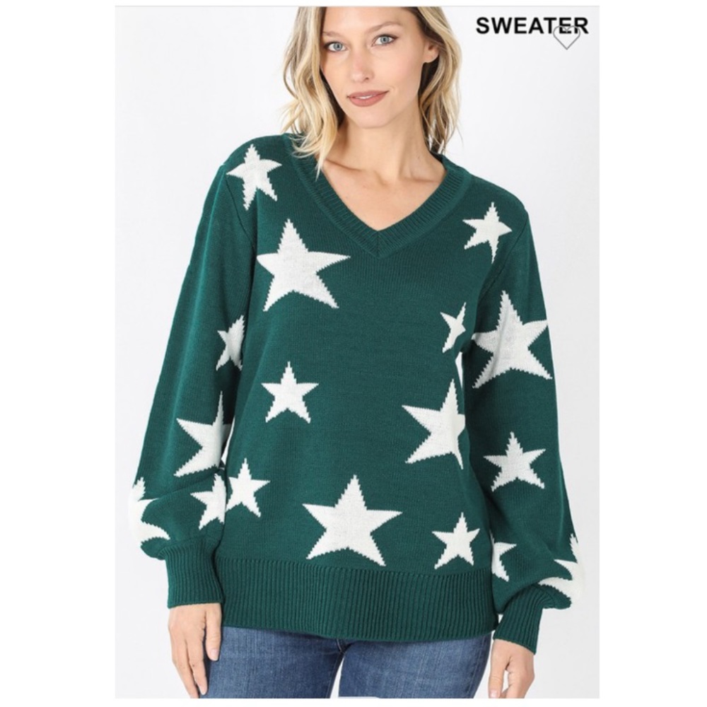 ๐บ2/$35 sale star print sweater - Picture 2 of 7